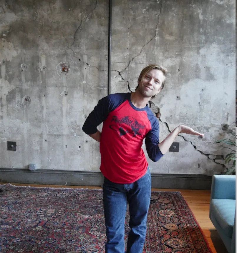 Around the World | Retro Baseball Tee - 3/4 sleeve