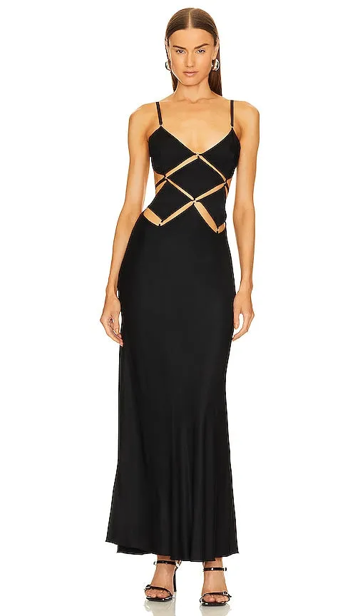 Bec   Bridge Diamond Days Maxi Dress in Black