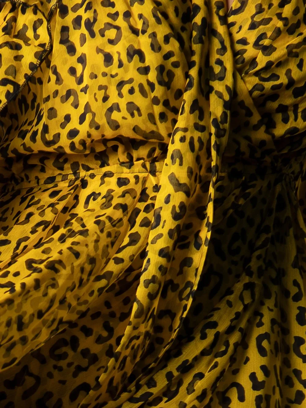 GF Ruffled Leopard Wrap Maxi Dress