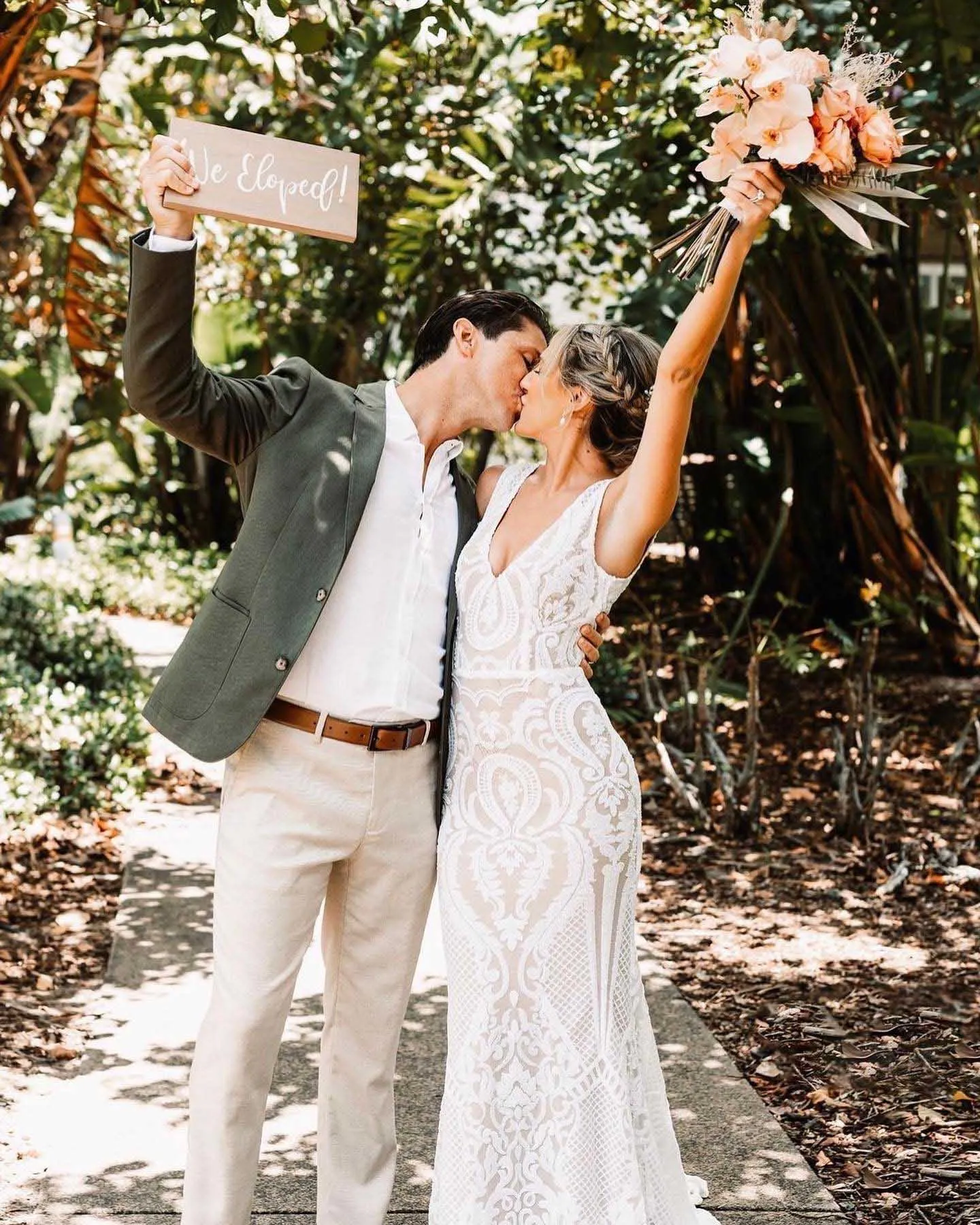 Kalani Pattern Sequin Gown - White/Nude