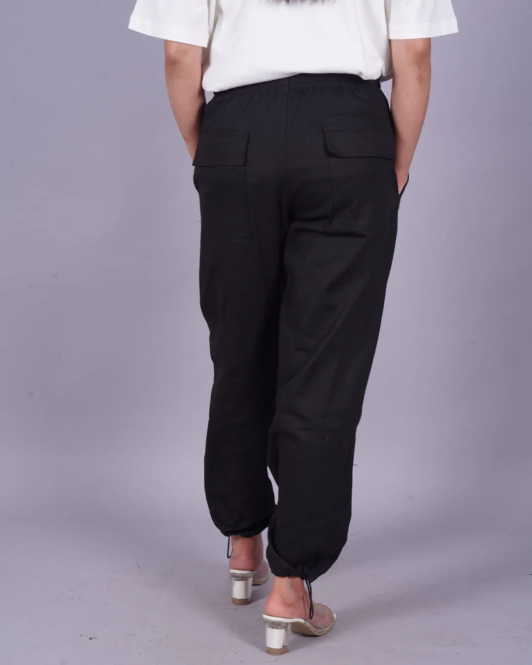 Ladies' Black Adjustable Cargo Pants - Harry Potter Magic