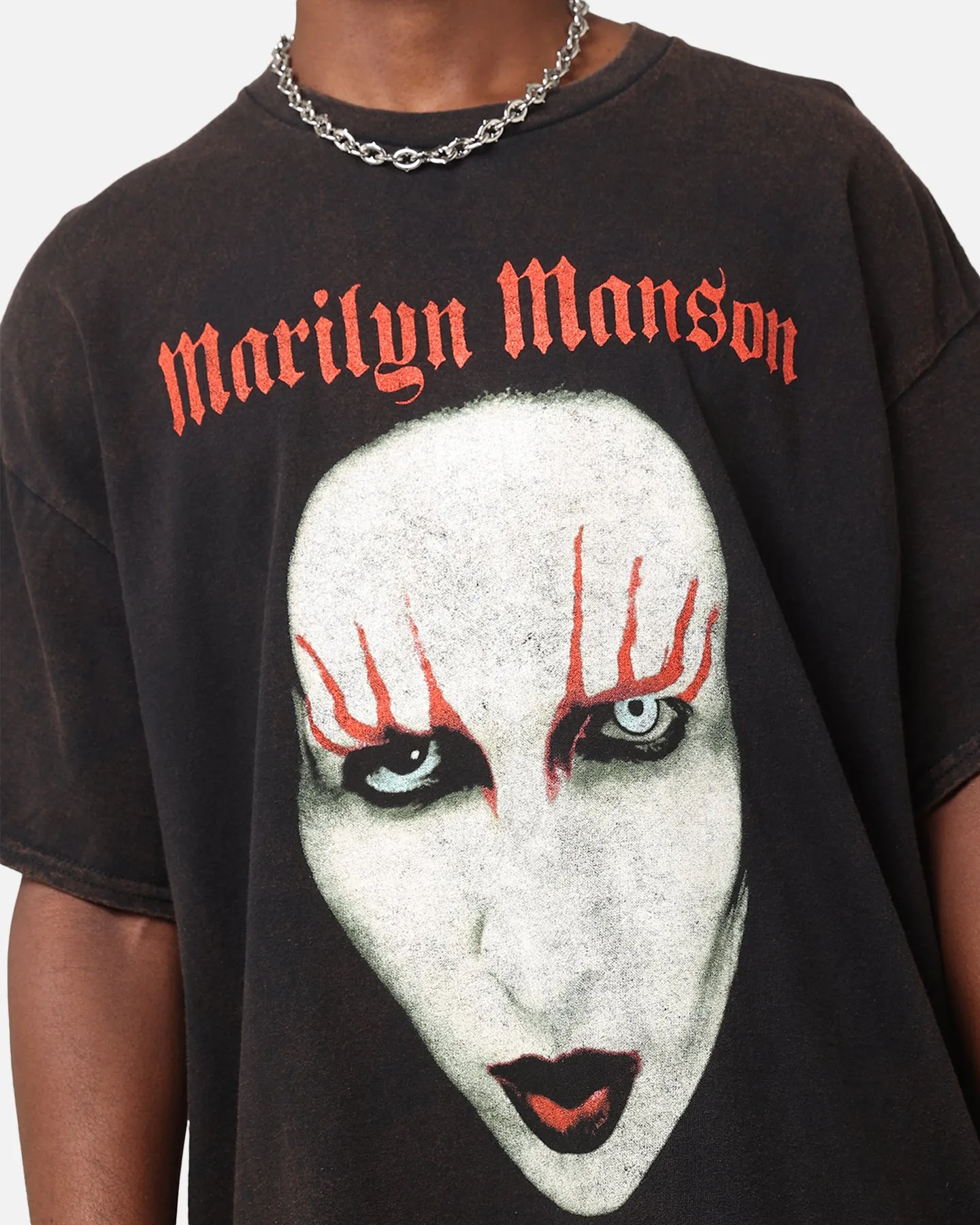 Marilyn Manson Red Lids Vintage T-Shirt Black Vintage
