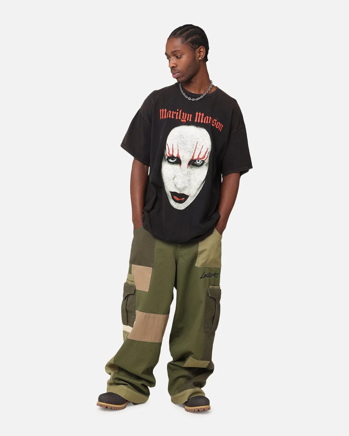 Marilyn Manson Red Lids Vintage T-Shirt Black Vintage