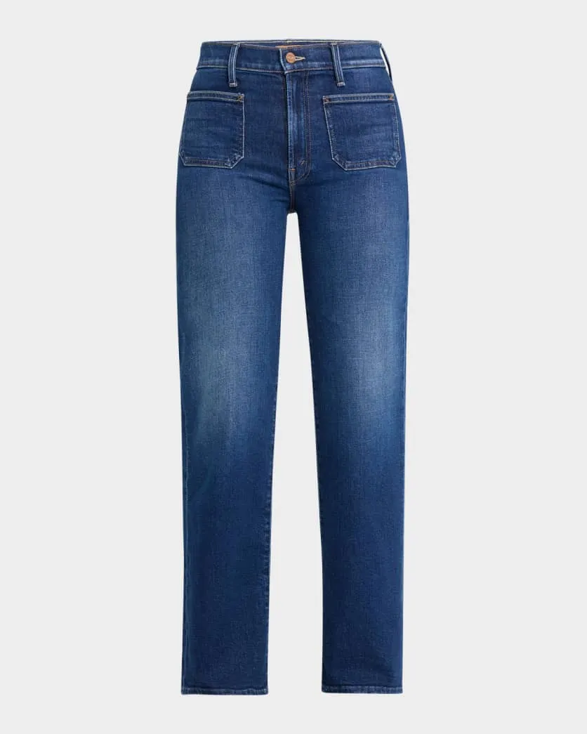 MOTHER DENIM LIL PATCH POCKET RAMBLER ZIP SNEAK