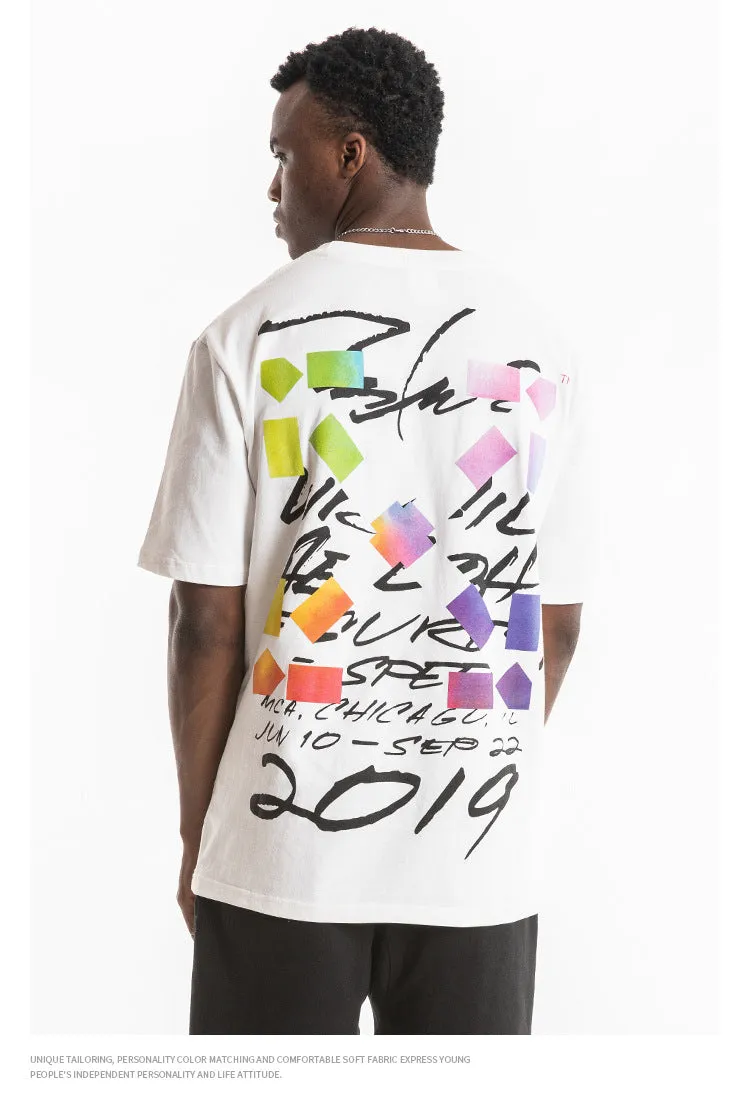 Nagri Graphs Short Sleeve Oversized T-Shirt