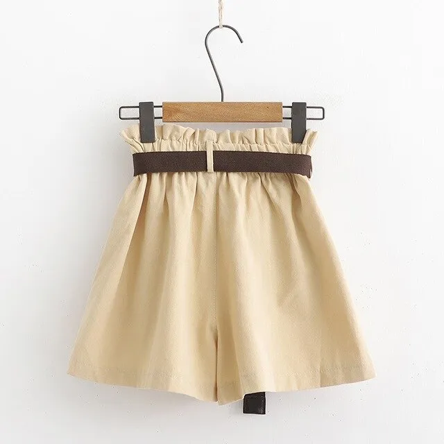 New Casual Elastic Waist Shorts
