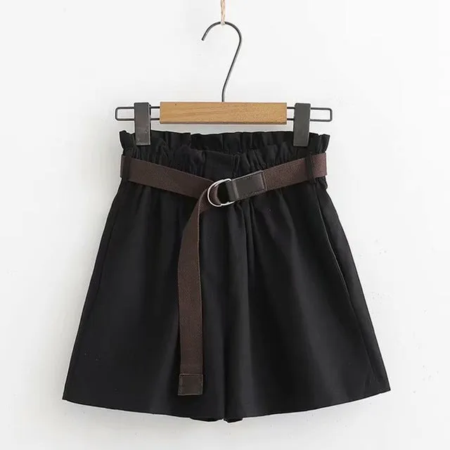 New Casual Elastic Waist Shorts