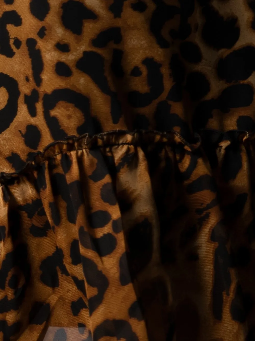 PAR UN TIGRE Cutout Backless Leopard Dress