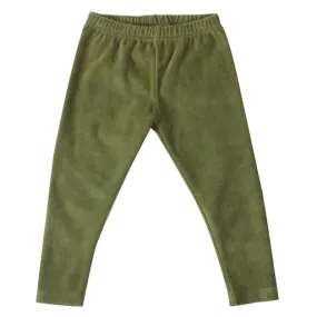 Pigeon Organics Velour leggings - green