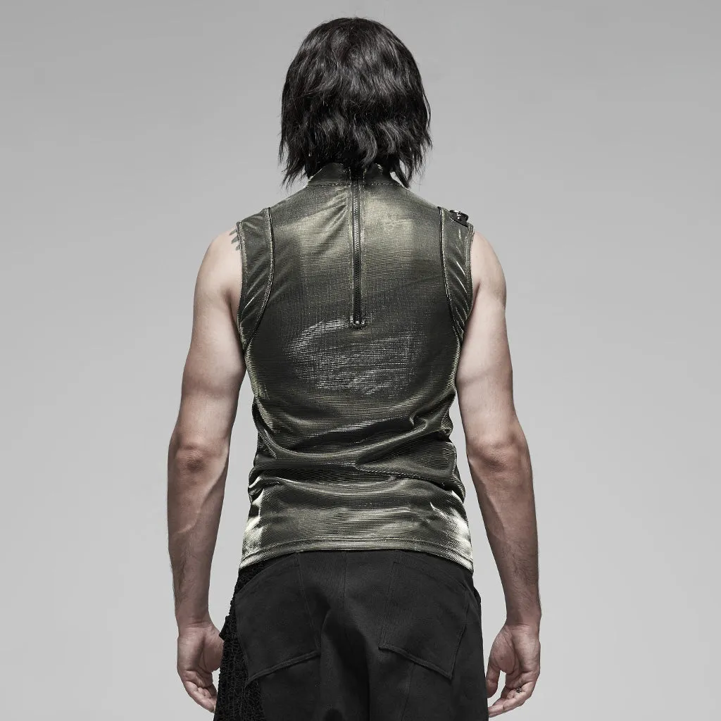 Punk futuristic sleeveless Men's t-shirt WT-617BXM