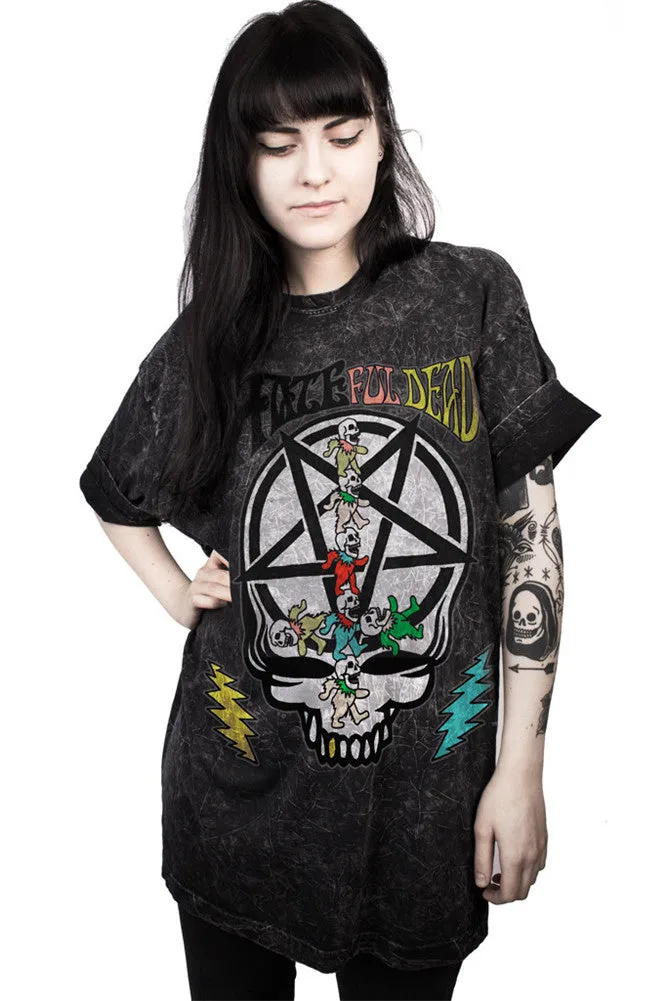 Punk Rock Skull Printed Tees v16