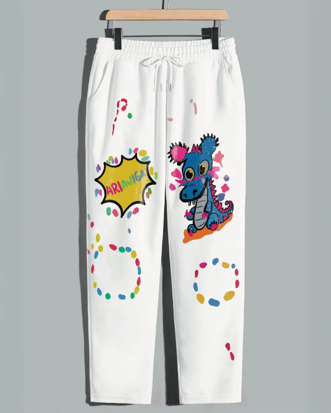 White Cotton Pants for Women - Baby Dino