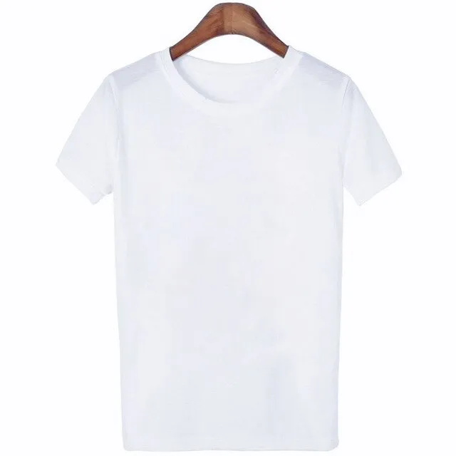 ZOGANKIN Cartoon Print Women T Shirt Summer Casual Short Sleeve O Neck T-shirt Ladies White TShirt Tops Cute Tees Shirt